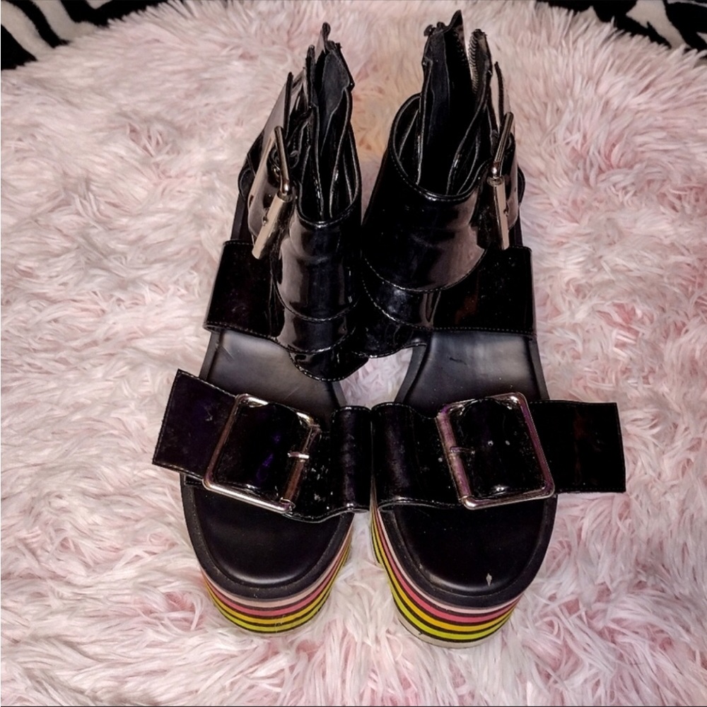 DOLLS KILL Current Mood Platform Sandals - Picture 3 of 7